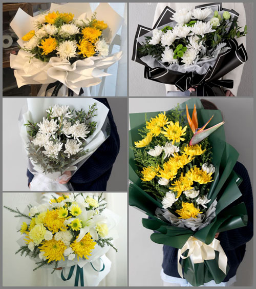 湖北黄冈市黄梅县濯港镇张上屋村白事花束代送